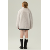 Authentic White Energy Goose Fox Mink Fur Kid's Coat Elite Style Online for Sale