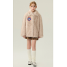 Authentic White Energy Goose Fox Mink Fur Kid's Coat Elite Style Online for Sale
