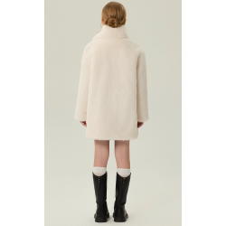 Authentic Sky Blue Energy Goose Scarf Fox Fur Kid's Coat Elite Style Online for Sale