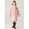 Authentic Pink Energy Goose Ox Horn Mink Fur Kid's Coat Elite Style Online for Sale