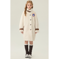 Authentic White Energy Goose Mink Fur Kid's Wind Coat Elite Style Online for Sale