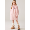 Authentic Pink Energy Goose Pearl Button Mink Fur Kid's Coat Elite Style Online for Sale