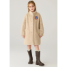 Authentic Pink Energy Goose Pearl Button Mink Fur Kid's Coat Elite Style Online for Sale