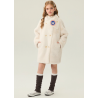 Authentic White Energy Goose Two Rows Mink Fur Kid's Coat Elite Style Online for Sale