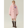 Authentic Pink Energy Goose Mink Fur With Hat Kid's Coat Elite Style Online for Sale