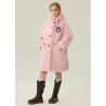 Authentic Pink Energy Goose Mink Fur With Hat Kid's Coat Elite Style Online for Sale