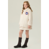 Authentic White Energy Goose Mink Fur Kid's Skirt Coat Elite Style Online for Sale