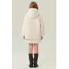 Authentic White Energy Goose Mink Fur Kid's Skirt Coat Elite Style Online for Sale