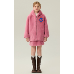 Authentic White Energy Goose Mink Fur Kid's Skirt Coat Elite Style Online for Sale