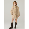 Authentic Beige Energy Goose Double Rows Mink Fur Kid's Coat Elite Style Online for Sale