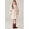 Authentic Milk White Energy Goose Golden Mink Fur Kid's Coat Elite Style Online for Sale