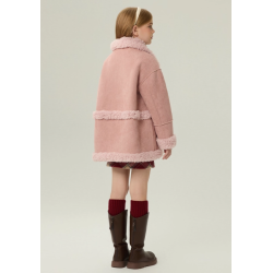 Authentic Pink Energy Goose Motorcycle Kid's Suede Coat Elite Kids A2 Flight Style Online for Sale