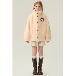 Authentic Coffee Energy Goose Dual Motorcycle Kid's Suede Jacket Elite Kids A2 Flight Style Online for Sale