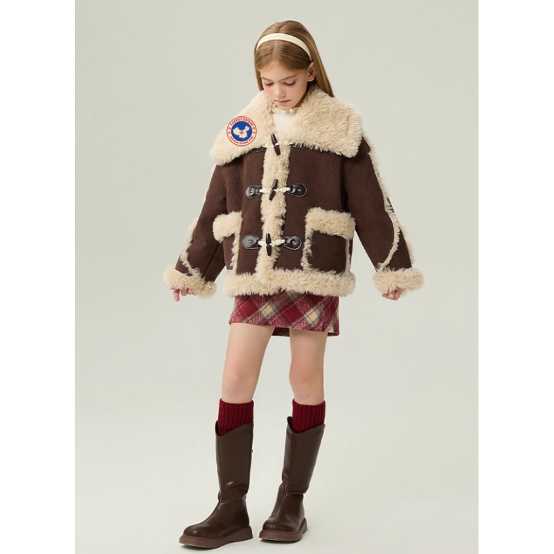 Authentic Chocolate Energy Goose Motorcycle Kid's Suede Jacket Elite Kids A2 Flight Style Online for Sale