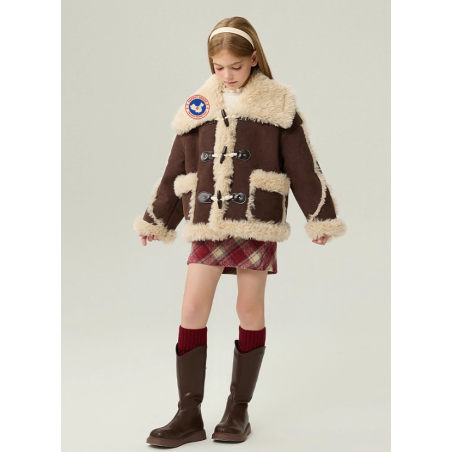 Authentic Chocolate Energy Goose Motorcycle Kid's Suede Jacket Elite Kids A2 Flight Style Online for Sale