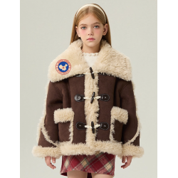 Authentic Chocolate Energy Goose Motorcycle Kid's Suede Jacket Elite Kids A2 Flight Style Online for Sale