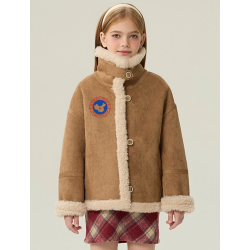 Authentic Classic Khaki Energy Goose Motorcycle Kid's Suede Jacket Elite Kids A2 Flight Style Online for Sale