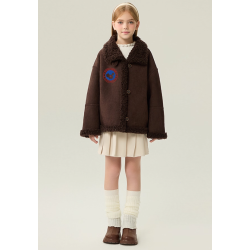 Authentic Classic Khaki Energy Goose Motorcycle Kid's Suede Jacket Elite Kids A2 Flight Style Online for Sale