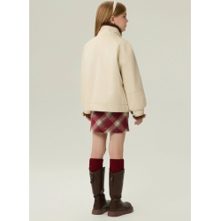 Authentic Sandy White Energy Goose Dual Pu Leather Kid's Motorcycle Jacket Elite Kids A2 Flight PU Leather Style Online for Sale