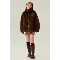 Authentic Beige Energy Goose Dual Pu Leather Kid's Motorcycle Jacket Elite Kids A2 Flight PU Leather Style Online for Sale