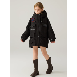 Authentic Black Energy Goose Parka Kid's Down Jacket Online for Sale