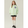 Authentic Green Energy Goose Parka With Hat Kid's Down Jacket Online for Sale