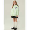 Authentic Green Energy Goose Parka With Hat Kid's Down Jacket Online for Sale