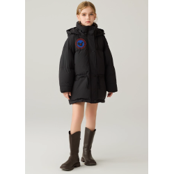 Authentic Black Energy Goose Short Parka Kid's Down Jacket Online for Sale