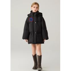 Authentic Black Energy Goose Short Parka Kid's Down Jacket Online for Sale