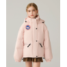 Authentic Light Pink Energy Goose Short Parka Kid's Down Jacket Online for Sale
