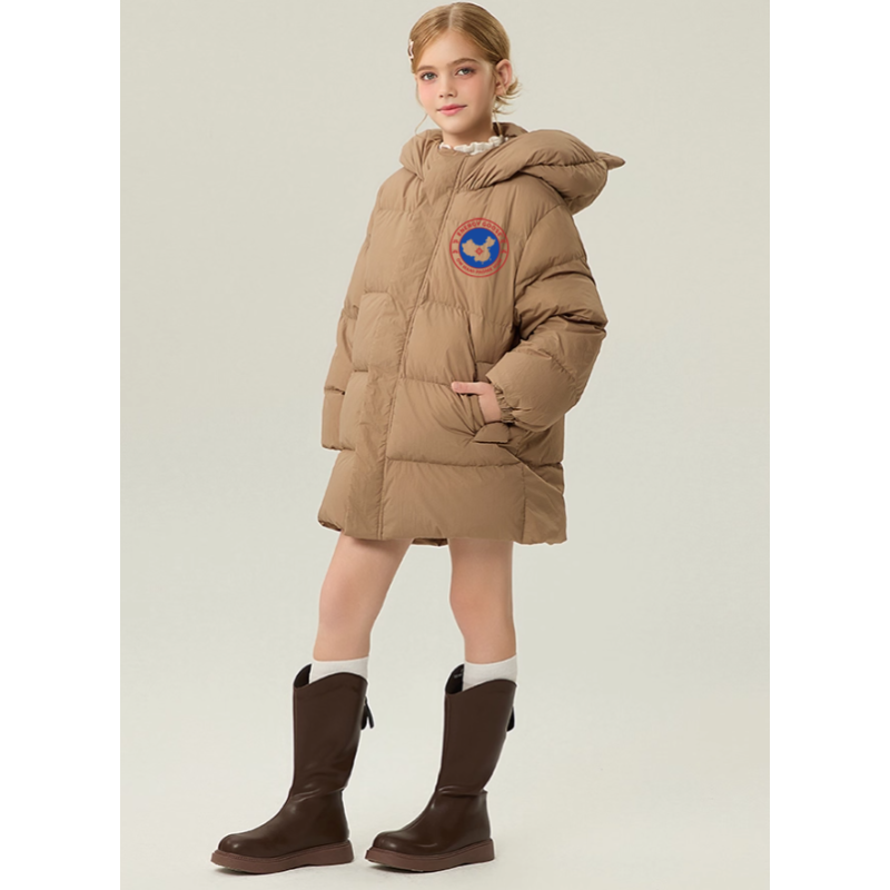 Authentic Coffee Energy Goose Bear Hat Bread Kid's Parka Online for Sale