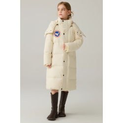 Authentic White Energy Goose Long Parka Kid's Down Jacket Online for Sale
