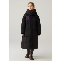Authentic Black Energy Goose Long Parka Kid's Down Jacket Online for Sale