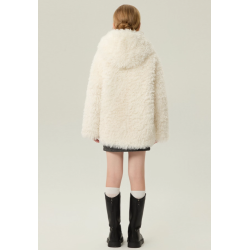 Authentic Taupe Gray Energy Goose Velvet Kid's Lamb Coat Elite Kids Online for Sale