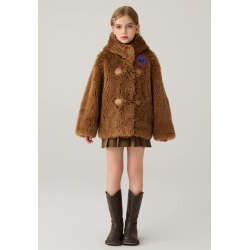 Authentic White Energy Goose Bazaar Ox Horn Kid's Lamb Short Coat Elite Kids Online for Sale