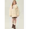 Authentic Light Yellow Energy Goose Suit Collar Kid's Lamb Coat Elite Kids Online for Sale