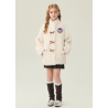 Authentic White Energy Goose Bowknot Kid's Lamb Short Coat Elite Kids Online for Sale
