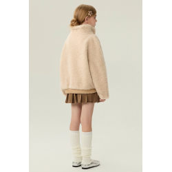 Authentic Gray Energy Goose Hoodie Kid's Lamb Short Coat Elite Kids Online for Sale