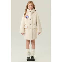 Authentic White Energy Goose With Hat Kid's Lamb Coat Elite Kids Online for Sale