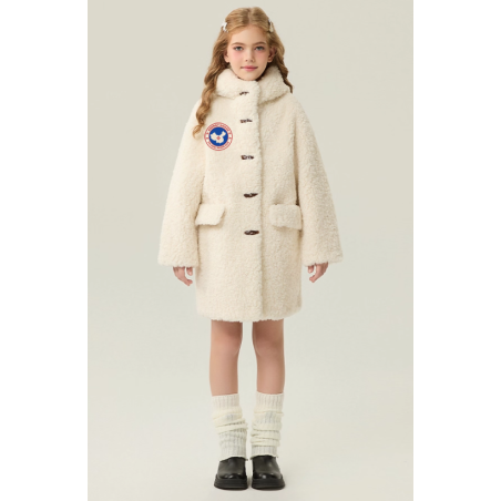 Authentic White Energy Goose With Hat Kid's Lamb Coat Elite Kids Online for Sale