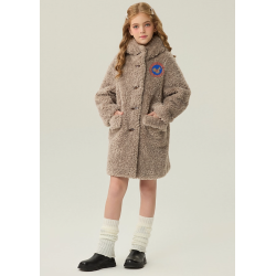 Authentic White Energy Goose With Hat Kid's Lamb Coat Elite Kids Online for Sale