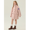 Authentic Pink Energy Goose Middle Long Kid's Lamb Coat Elite Kids Online for Sale