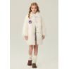 Authentic White Energy Goose Colorful Button Kid's Lamb Coat Elite Kids Online for Sale