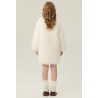 Authentic White Energy Goose Colorful Button Kid's Lamb Coat Elite Kids Online for Sale