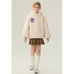 Authentic White Energy Goose Coney Hat Kid's Lamb Coat Elite Kids Online for Sale