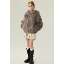 Authentic White Energy Goose Coney Hat Kid's Lamb Coat Elite Kids Online for Sale