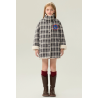 Authentic White Plaid Energy Goose Dual Kid's Lamb Coat Elite Kids Online for Sale