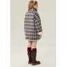 Authentic White Plaid Energy Goose Dual Kid's Lamb Coat Elite Kids Online for Sale