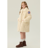 Authentic Light Yellow Energy Goose Stylish Kid's Lamb Coat Elite Kids Online for Sale