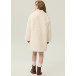 Authentic Light Yellow Energy Goose Stylish Kid's Lamb Coat Elite Kids Online for Sale